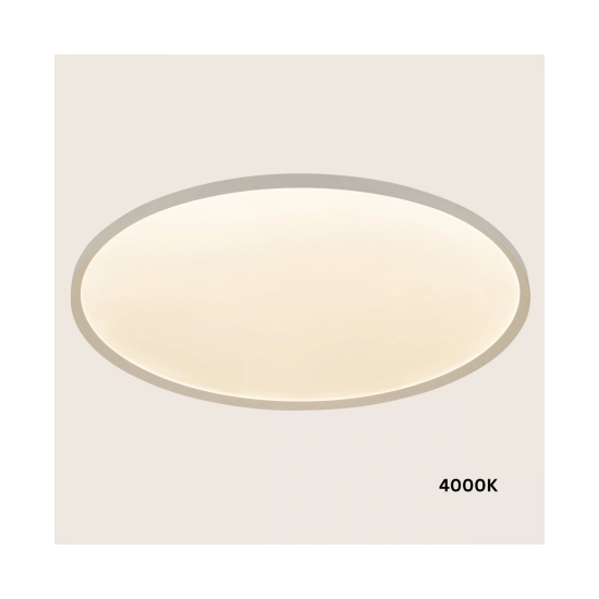 25199 CEILING LED LIGHT 56W 2700K-3200K-4000K DALI SANDY WHITE - METAL - ALUMINIUM - MICROPRISMATIC DIFFUSER Zambelis Lights